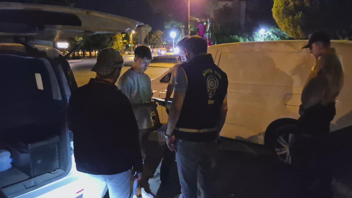 Edirne'de polisten kaçan sürücüye 55 bin ceza kesildi