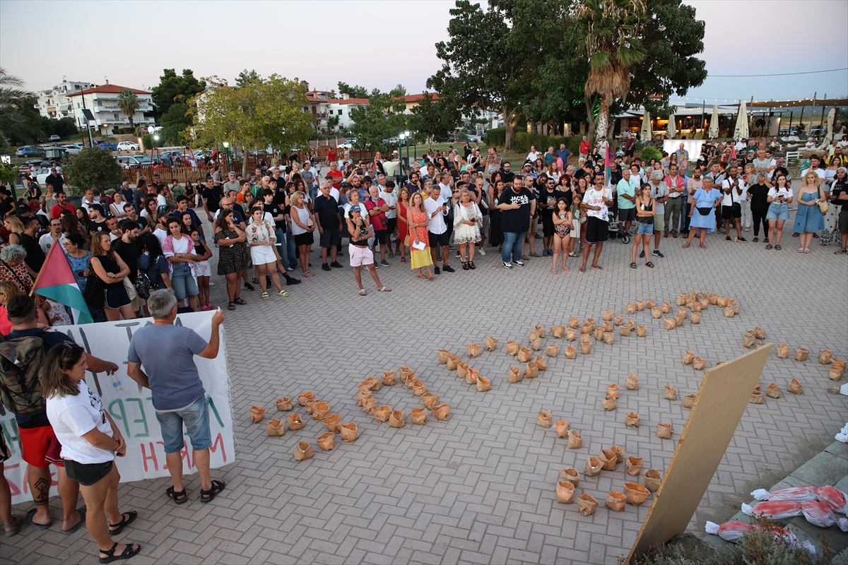 Yunanistan'da Filistin'e destek gösterileri düzenlendi