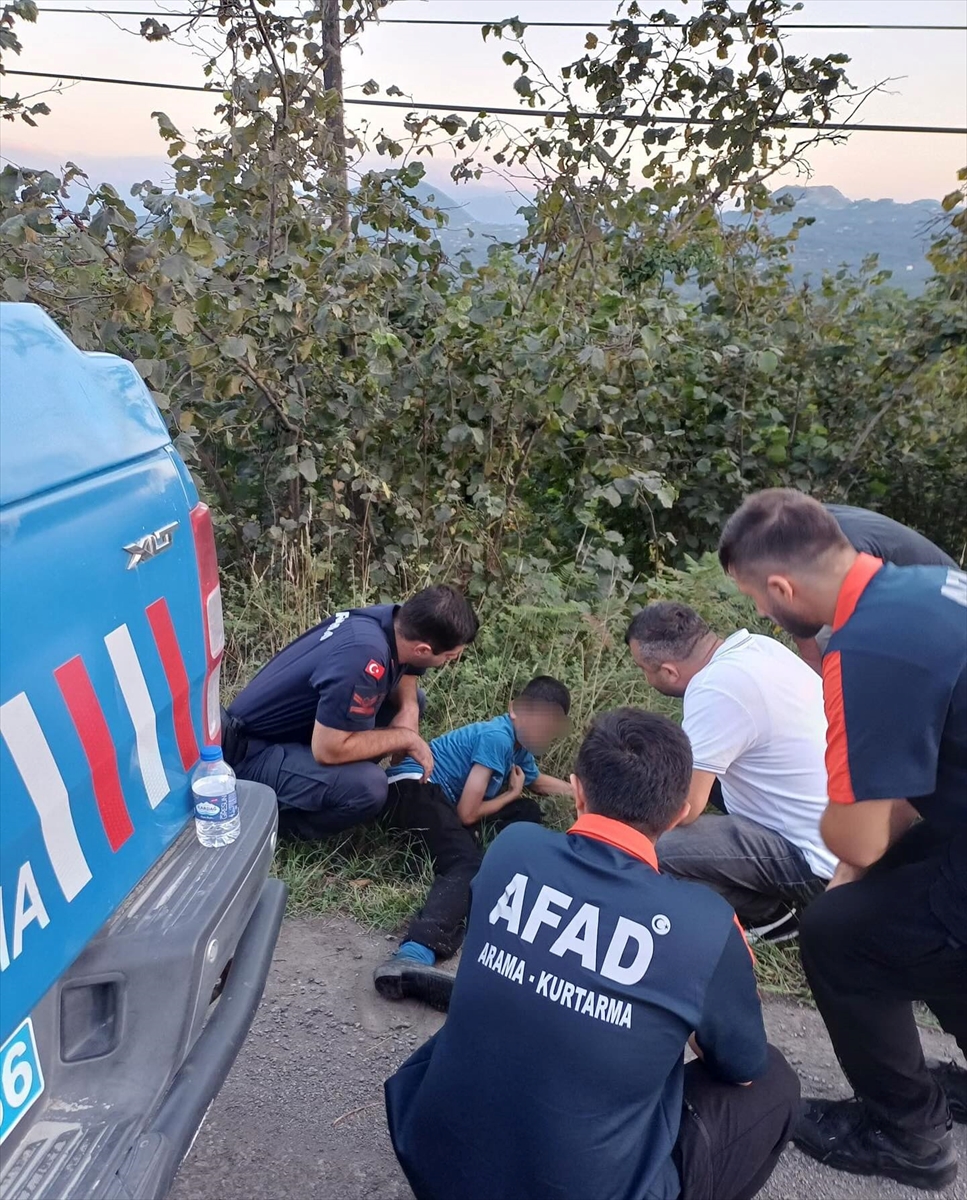 Ordu'da kaybolan zihinsel engelli çocuk bulundu