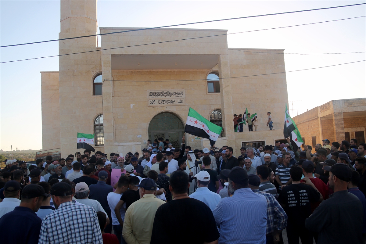 İdlib'de Dürziler, Süveyda'nın bölünmesini isteyenleri protesto etti