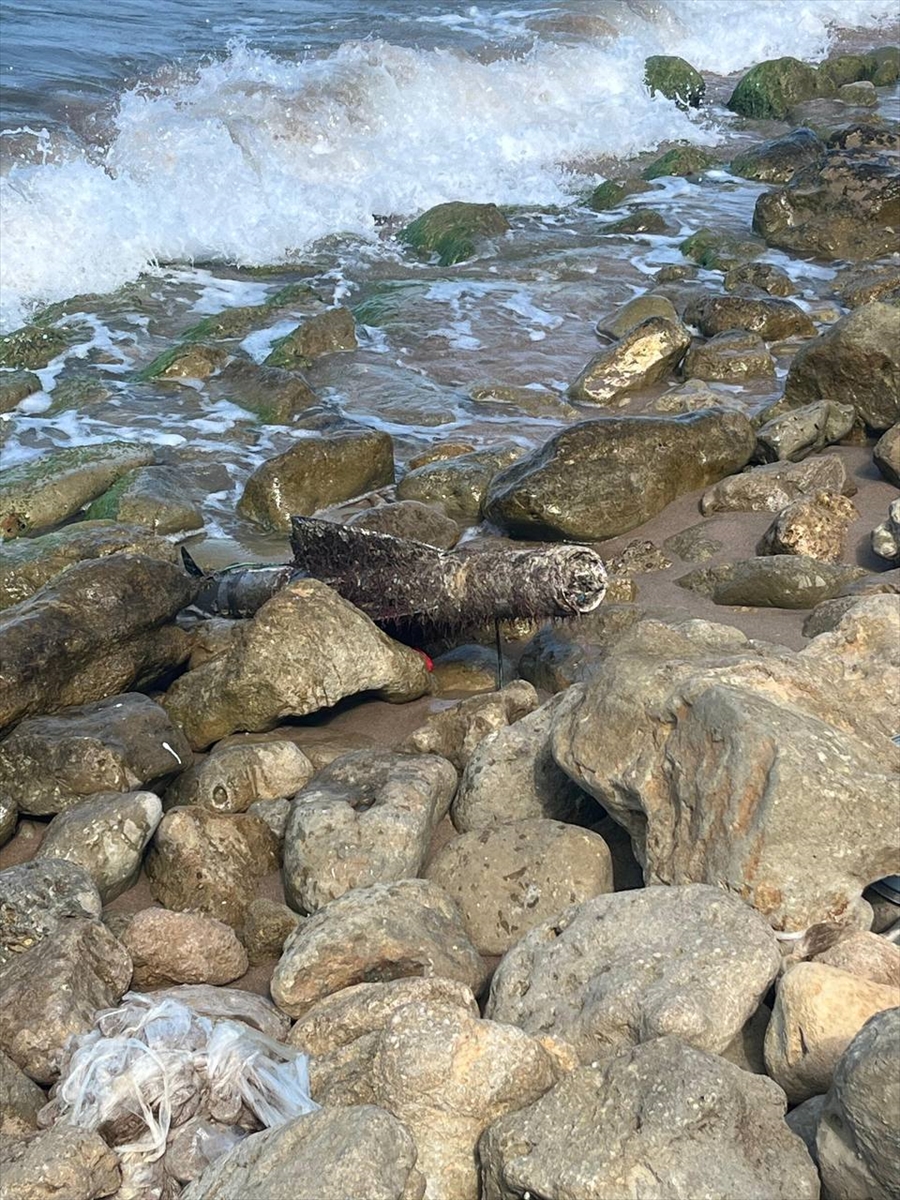Şile sahilinde bulunan ve mühimmat olduğu değerlendirilen cisim imha edildi