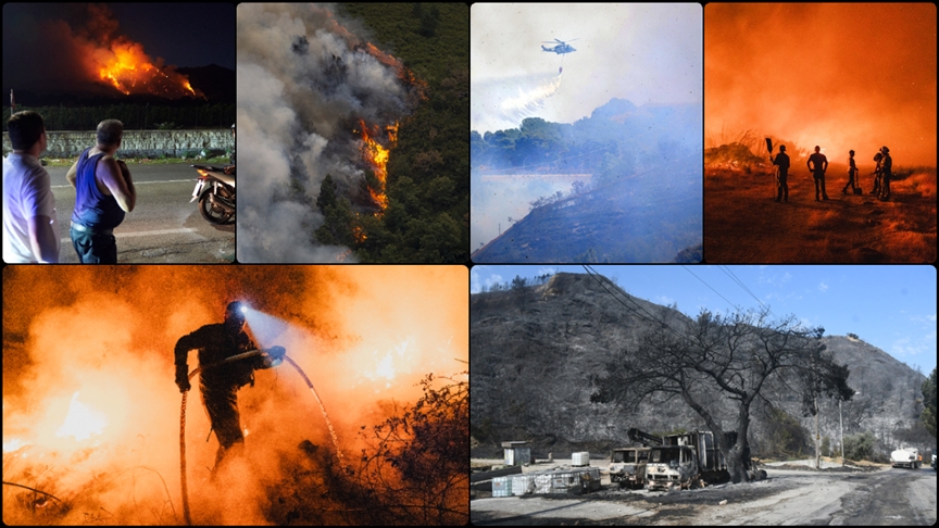 AB ülkelerinde son iki haftada bu yılın toplamından daha fazla ormanlık alan yandı