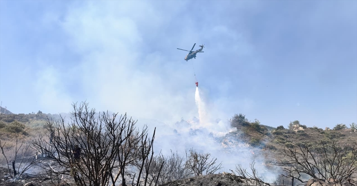KKTC'nin Girne kentinde çıkan orman yangını kontrol altına alındı