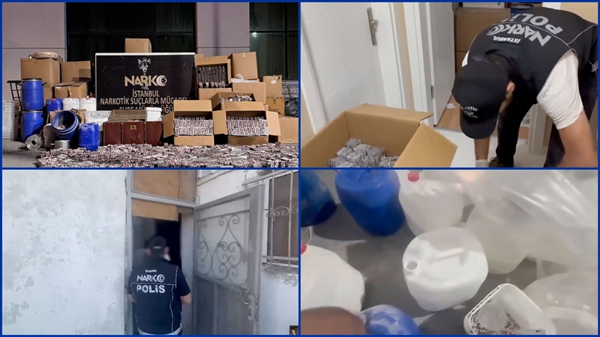 İstanbul ve Kocaeli'de 3 milyon 40 bin 771 uyuşturucu hap ele geçirildi