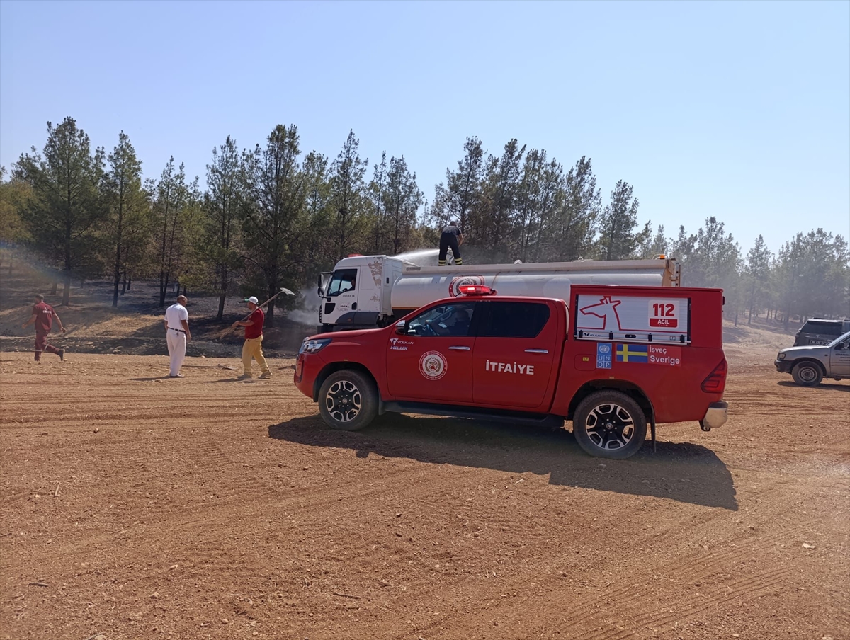 Şanlıurfa Haliliye’de çıkan orman yangını söndürüldü