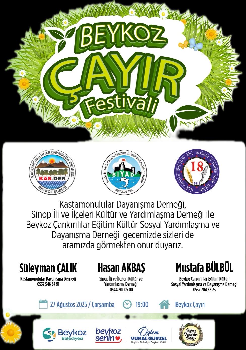 Beykoz Çayırı Festivali Başlıyor