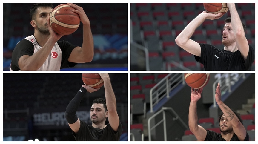 A Milli Erkek Basketbol Takımı, Letonya'da ilk antrenmanını yaptı
