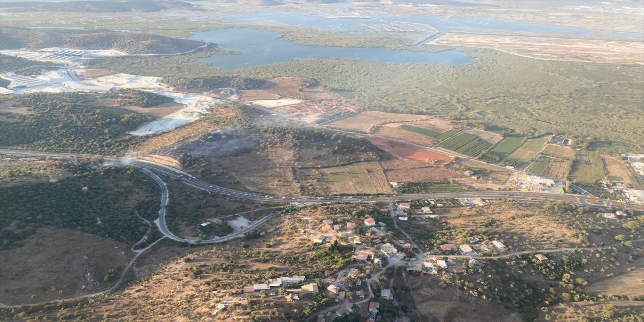 Muğla Milas’ta ziraat alanında başlayan yangın ormana sıçradı