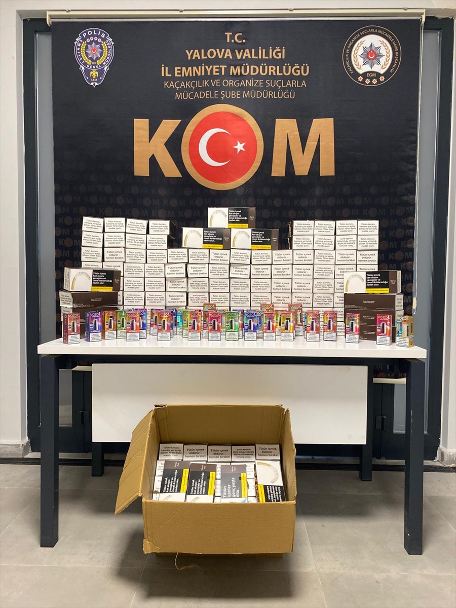 Yalova'da kaçakçılık operasyonunda 3 kişi gözaltına alındı