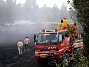 AOÇ'de korkutan yangın