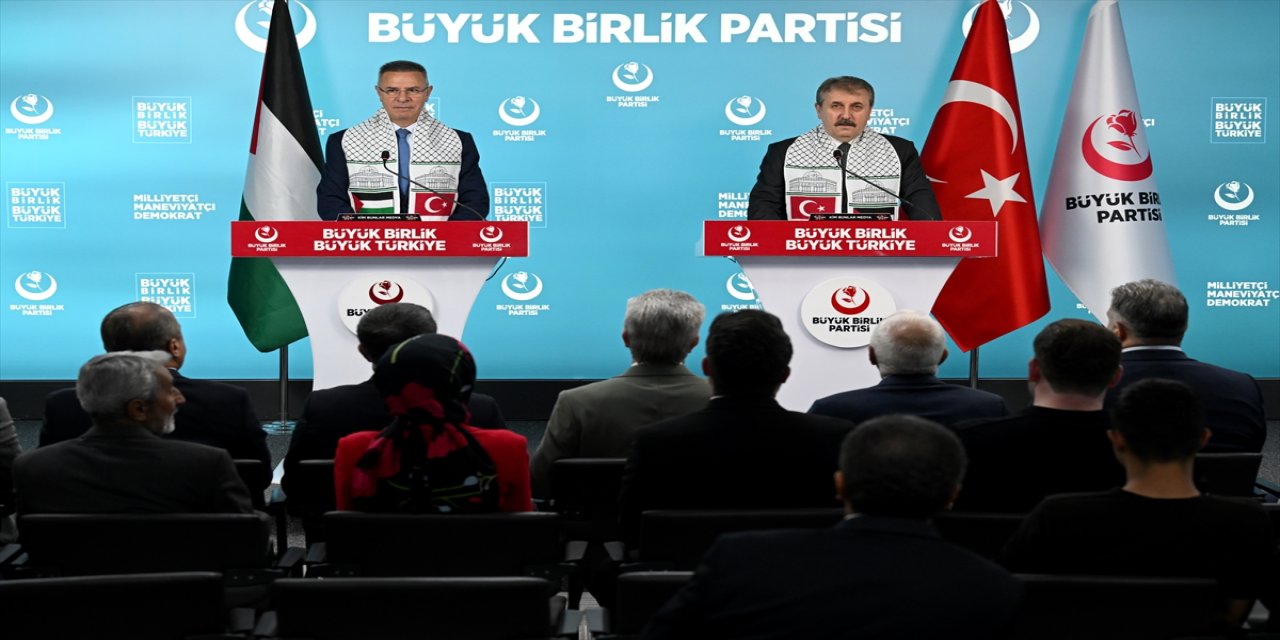 Filistin büyükelçisi faed mustafa, bbp genel başkanı destici’yi ziyaret etti