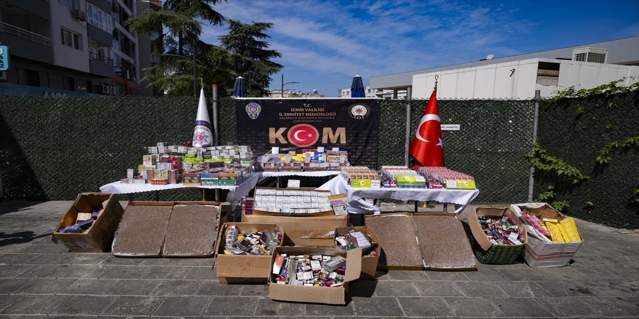 İzmir’de Kaçak Tütün Operasyonu
