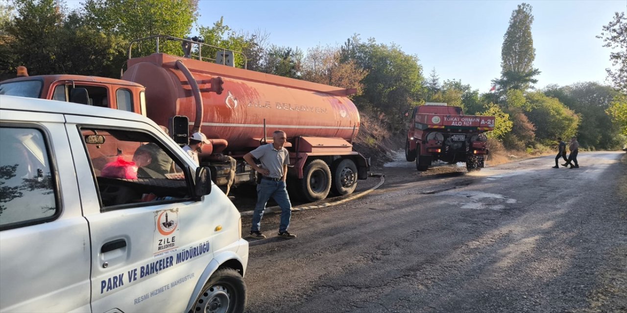Tokat’ın zile ilçesinde çıkan orman yangını ekiplerin 3 saatlik çalışmasıyla kontrol altına alındı