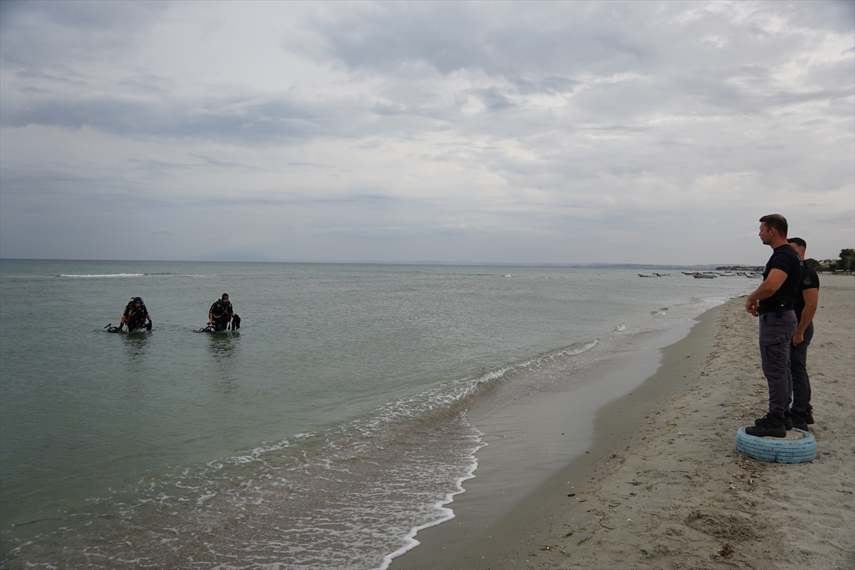 Tekirdağ'da denizde kaybolan kadını arama çalışmaları sürüyor