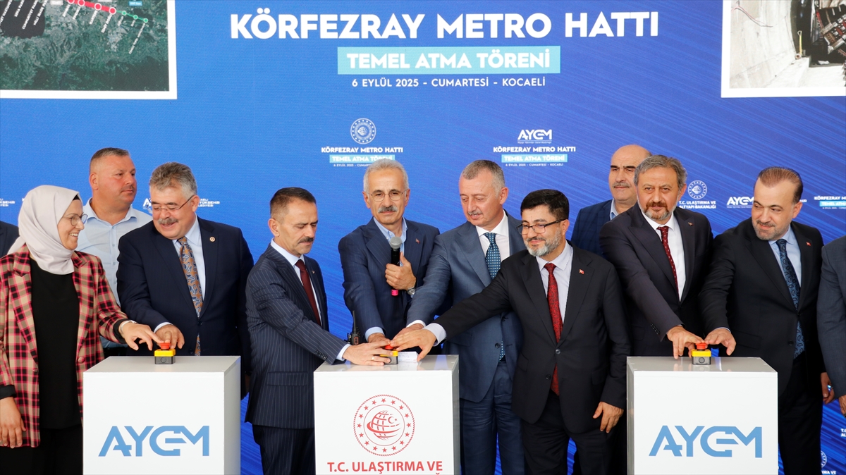 Ulaştırma ve Altyapı Bakanı Uraloğlu, Körfezray Metro Hattı Temel Atma Töreni’nde konuştu