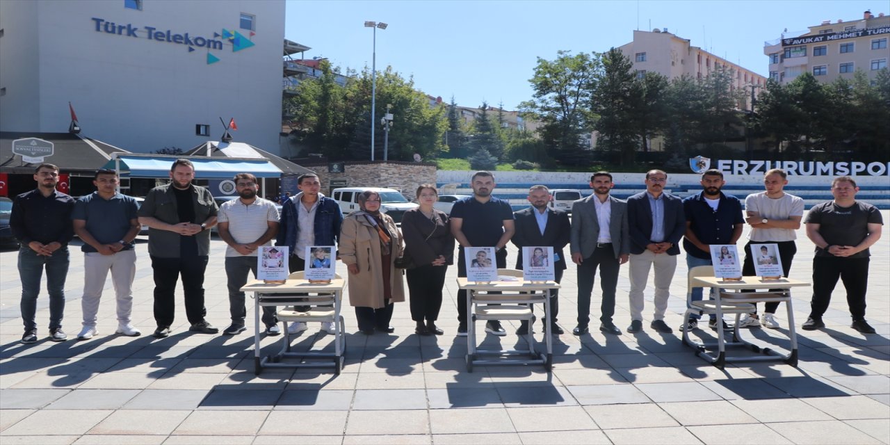 Gazze’de eğitimleri yarıda kalan çocuklar için AK Parti Gençlik Kolları “Boş Sıralar” etkinliği düzenledi