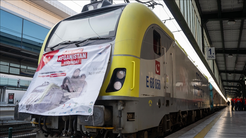 Türkiye'nin insani yardım malzemesi taşıyacak "22. İyilik Treni", Afganistan'a uğurlanacak