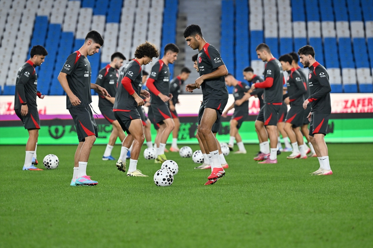 Ümit Milli Futbol Takımı, Hırvatistan maçının hazırlıklarını tamamladı