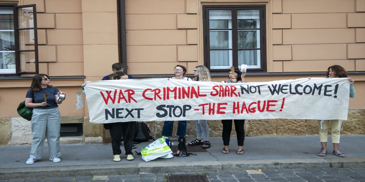 İsrail Dışişleri Bakanı Saar’ın Hırvatistan ziyaretine Gazze protestosu