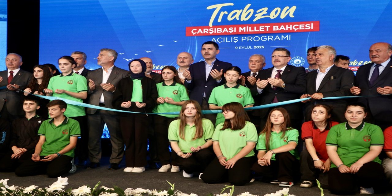 Bakan Murat Kurum Trabzon Çarşıbaşı Millet Bahçesi'ni açtı, 81 ilde 309 millet bahçesi tamamlandı