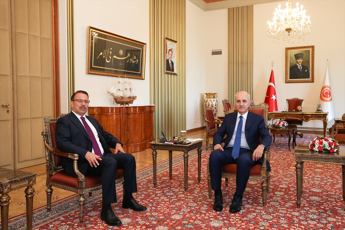 TBMM Başkanı Kurtulmuş, Sayıştay Başkanı Yener'i kabul etti