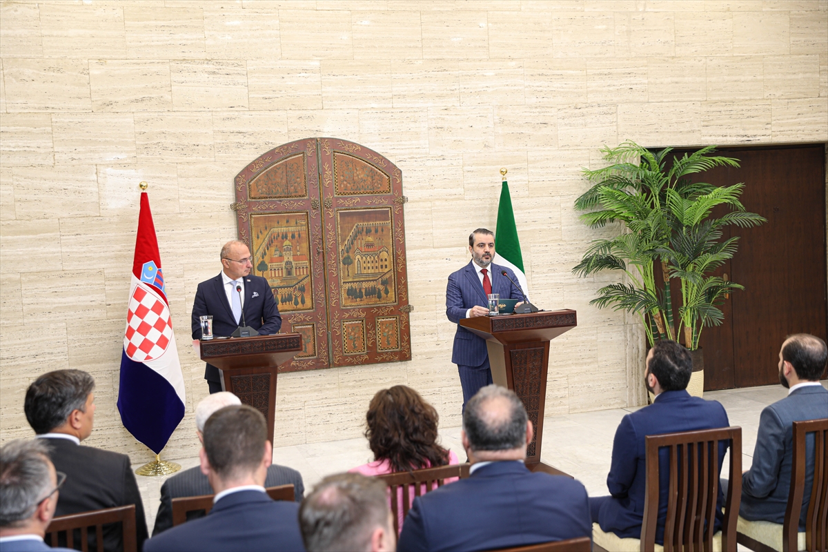 Hırvatistan heyeti Suriye'de temaslarda bulundu