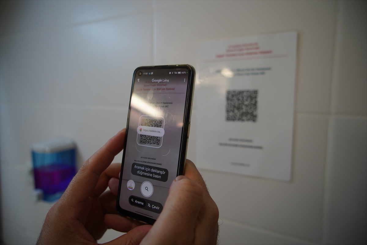 Edirne’de hastane tuvaletlerinde hijyen "QR Kod Temizlik Uygulaması"yla artırılıyor