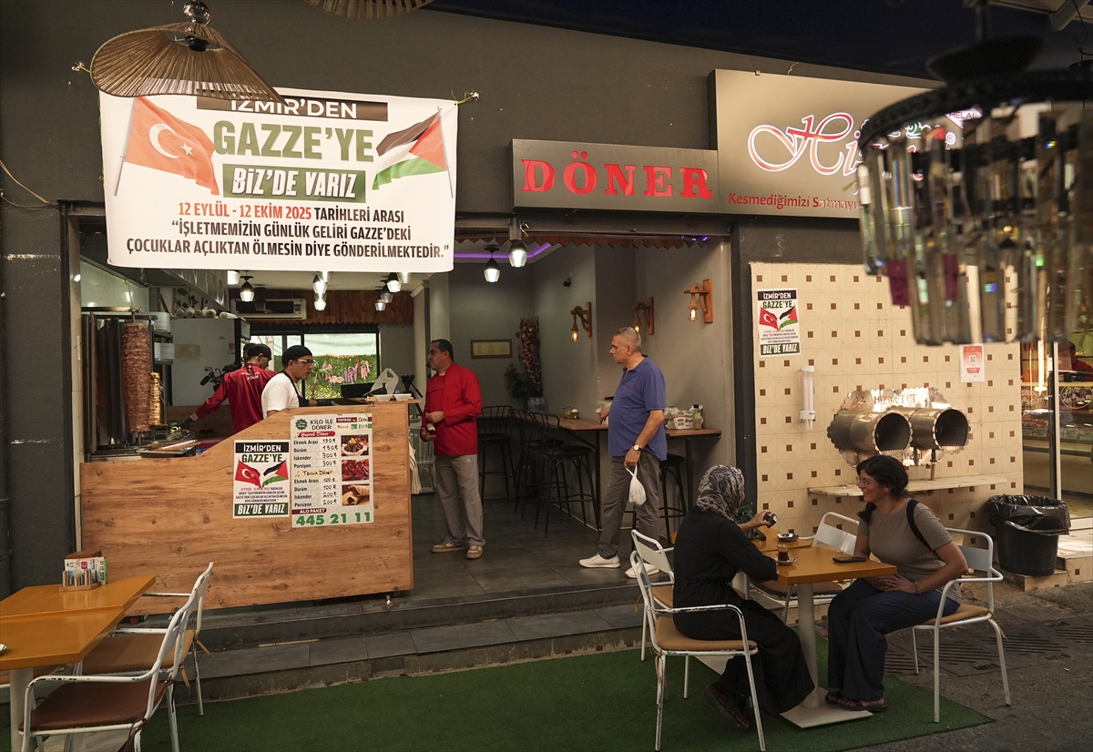 İzmir'deki restoran, bir aylık gelirini Gazze'ye bağışlayacak