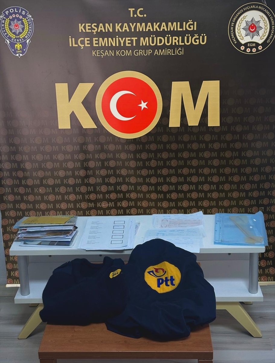 Edirne'de kendisini PTT çalışanı gibi tanıtarak dolandırıcılık yapan zanlı yakalandı