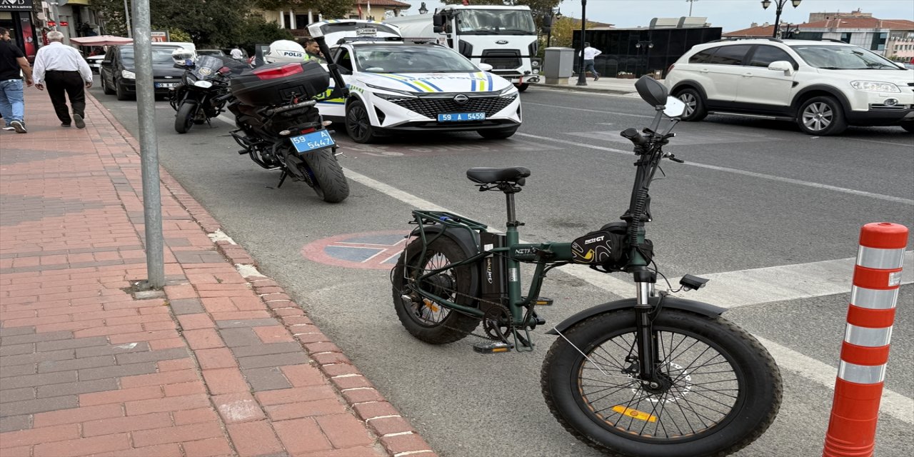 Tekirdağ’da alkollü bisiklet sürücüsüne 9 bin 268 lira ceza kesildi