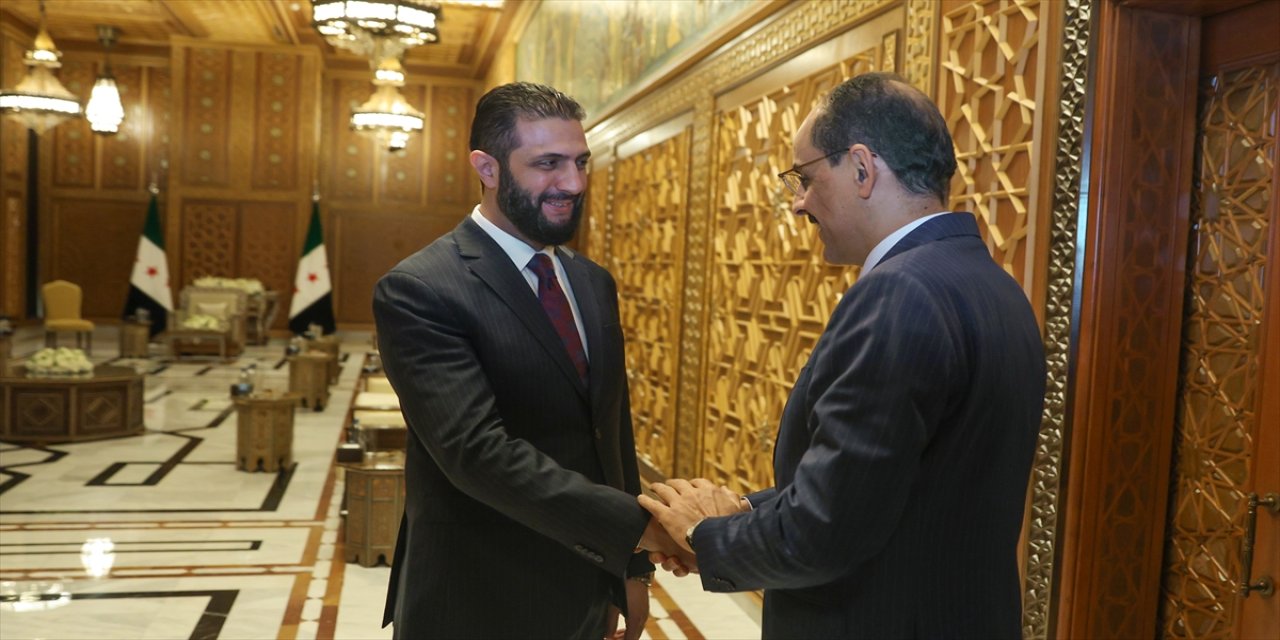 MİT Başkanı Kalın, Şam’da Cumhurbaşkanı Ahmed Şara ile Görüştü
