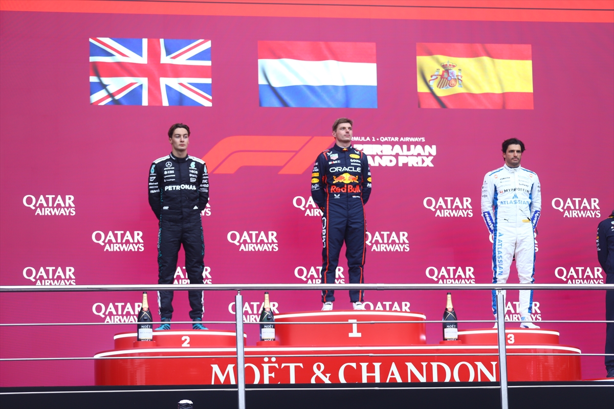 Formula 1'de Azerbaycan Grand Prix'sini Max Verstappen kazandı