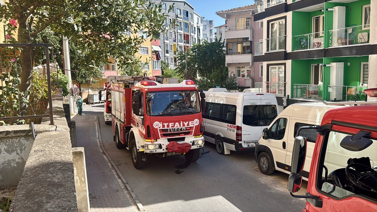 Kocaeli'de apartmanda çıkan yangında 1 kişi dumandan etkilendi
