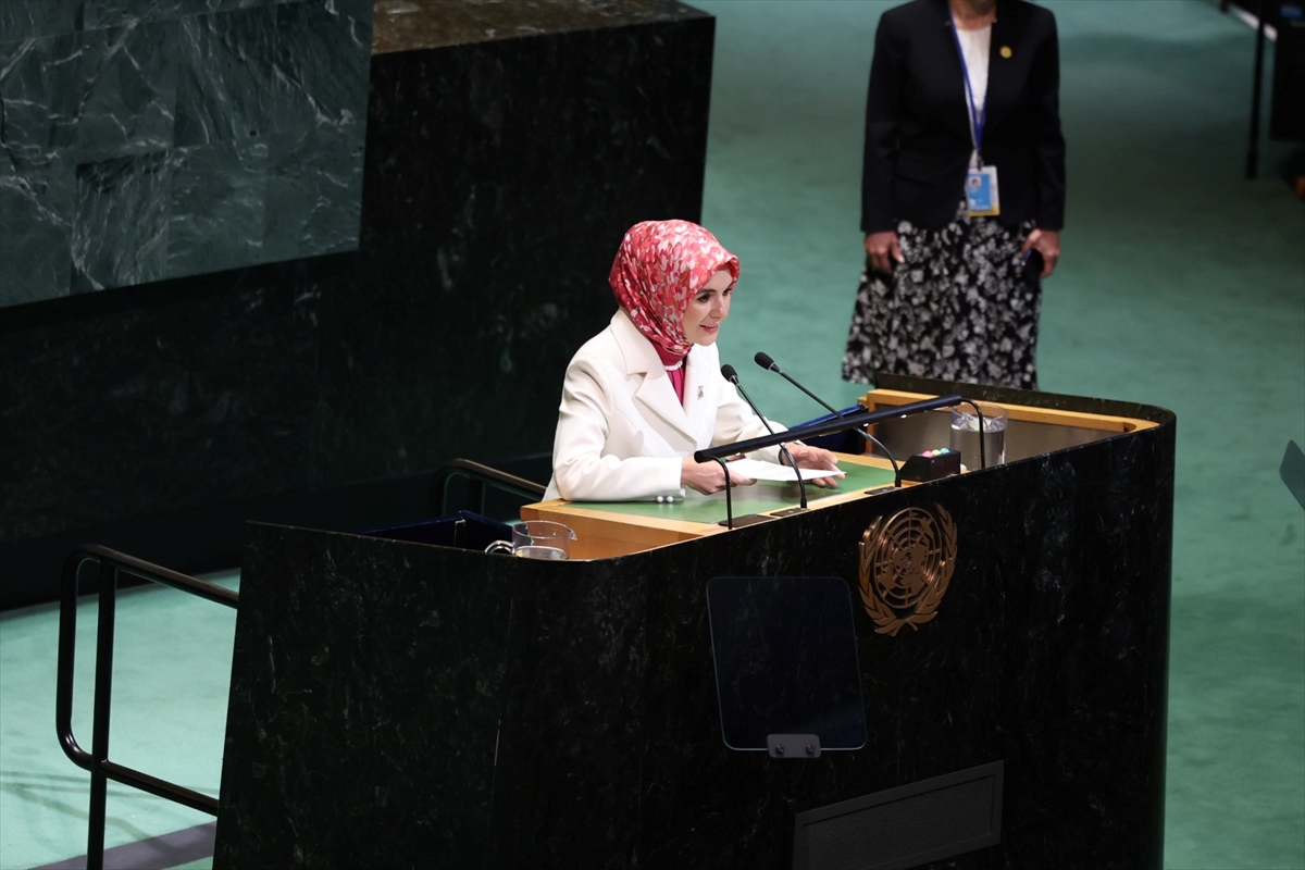 Bakan Göktaş, Dördüncü Dünya Kadın Konferansı Genel Kurul Üst Düzey Toplantısı'nda konuştu