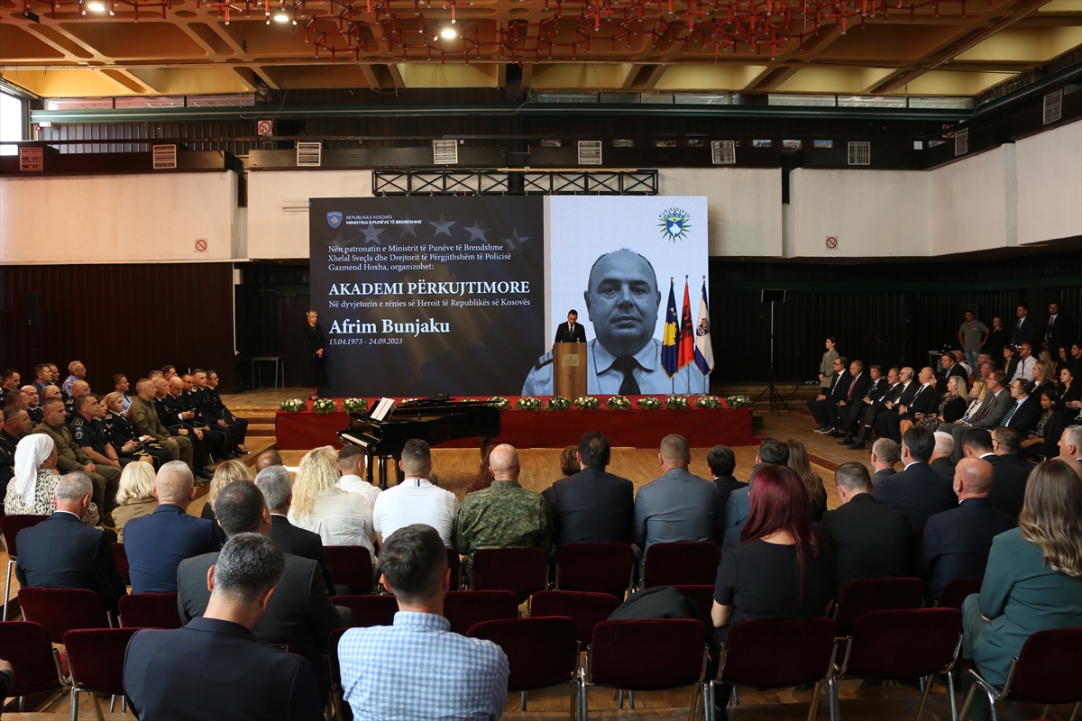 Kosova'da Sırplar tarafından 2023'te düzenlenen saldırıda ölen polis memuru anıldı