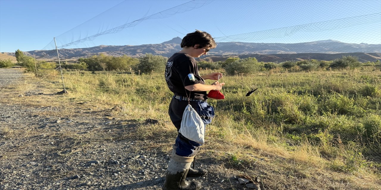 Alman Kuş Bilimci Klein, Iğdır’daki Aras Kuş Cenneti’nde Tür Çeşitliliğine Halkalamayla Katkı Sunuyor