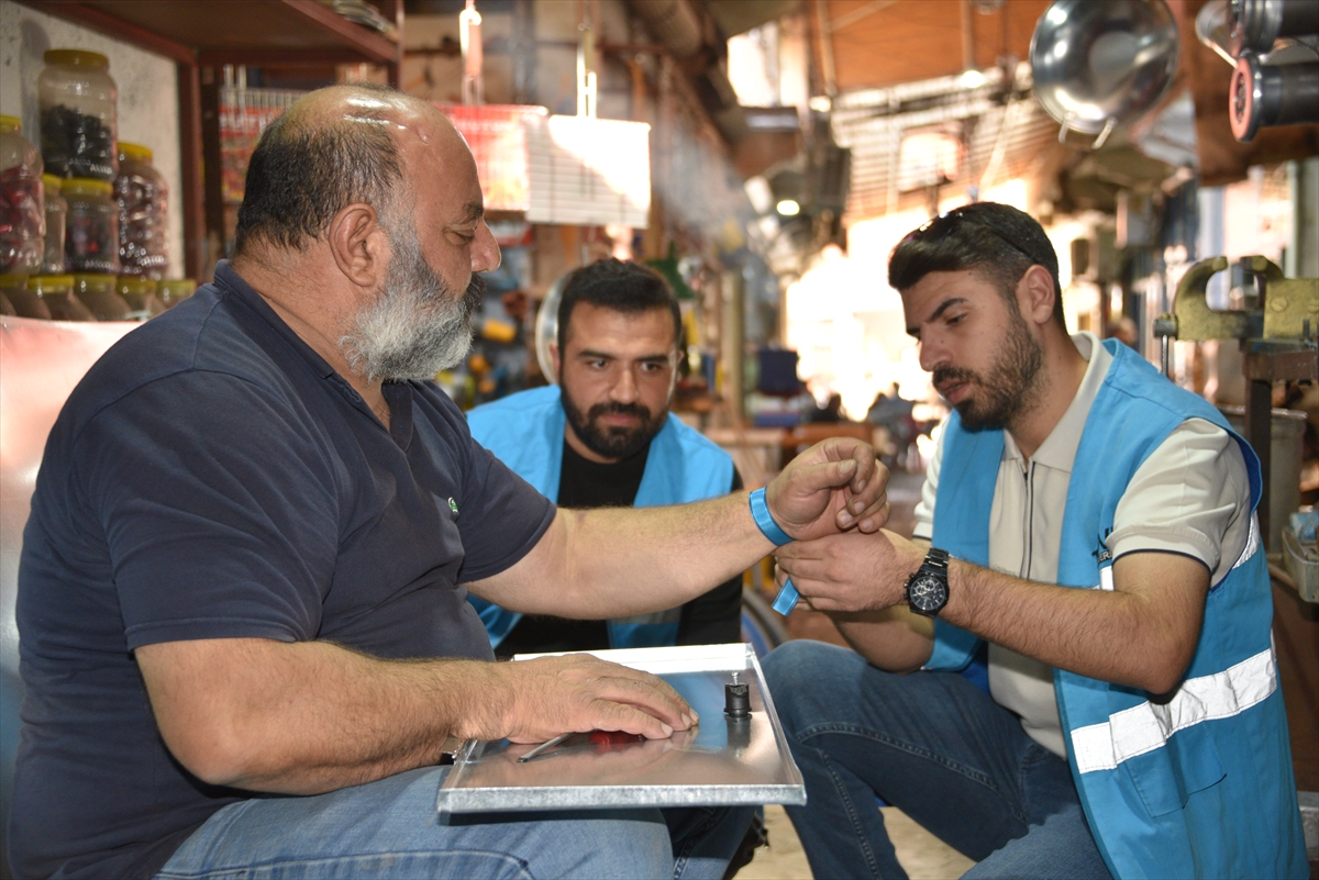 Şanlıurfa'da Küresel Sumud Filosu'na mavi kurdeleli destek