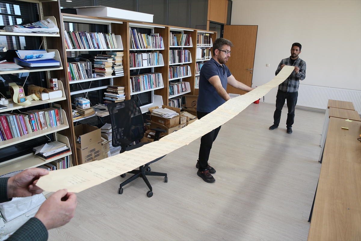 Osmanlı'dan günümüze ulaşan ve ahilik kurallarını anlatan 4,5 metrelik fütüvvetname tarihe ışık tutacak