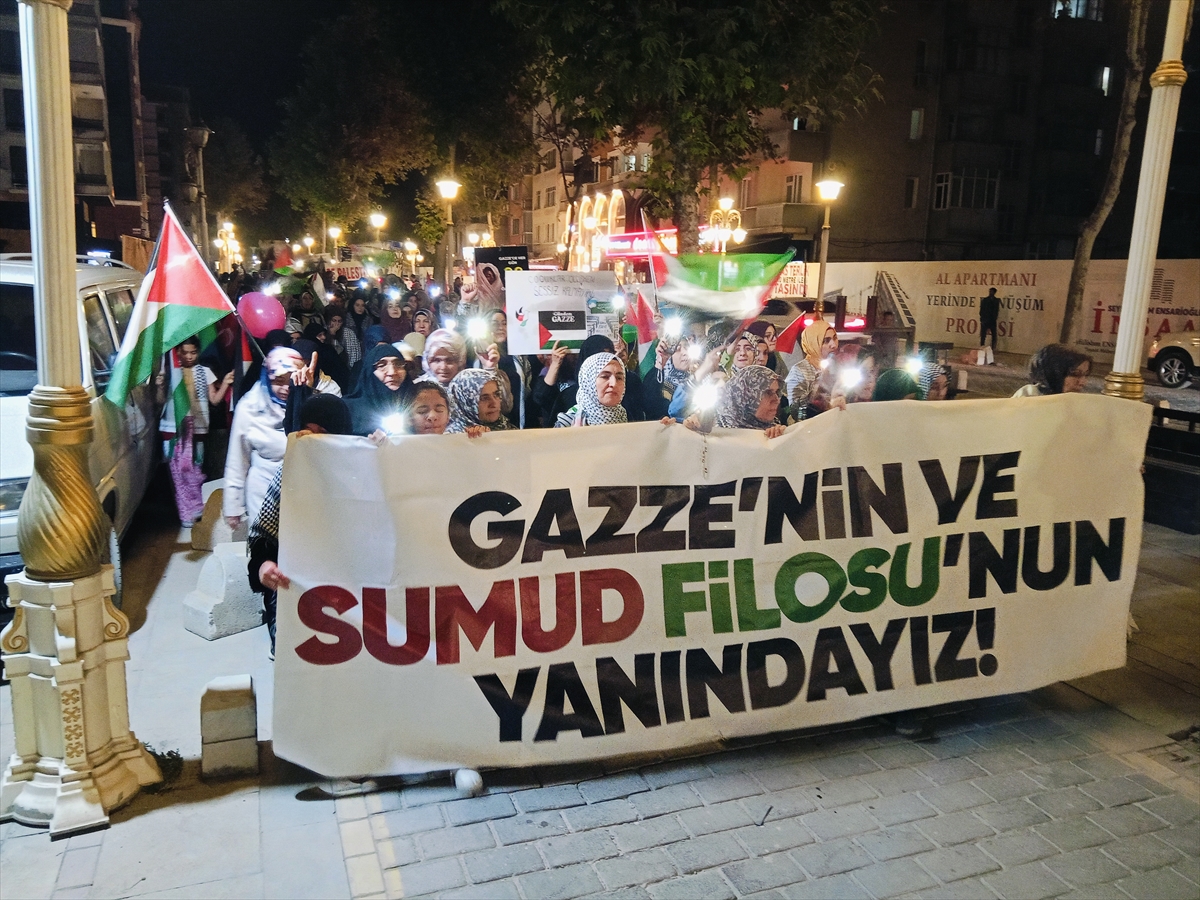 Malatya'da Gazze'ye destek yürüyüşü yapıldı