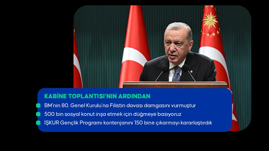Cumhurbaşkanı Erdoğan: Filistin halkının yanında dimdik duruyoruz