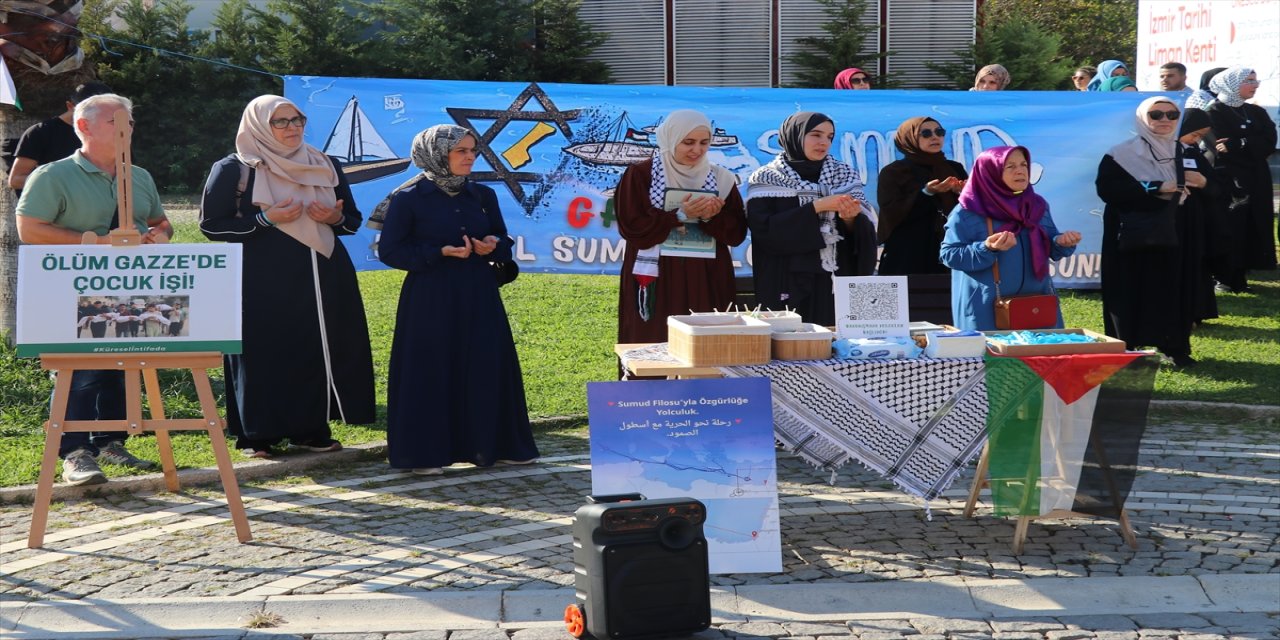 İzmir’de Küresel Sumud Filosu’na destek etkinliği