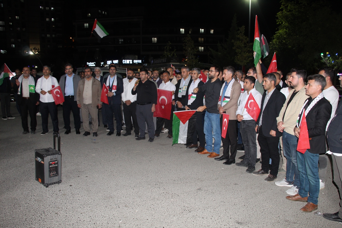 Güneydoğu da halk İsrail'in Küresel Sumud Filosu'na saldırısını protesto etti