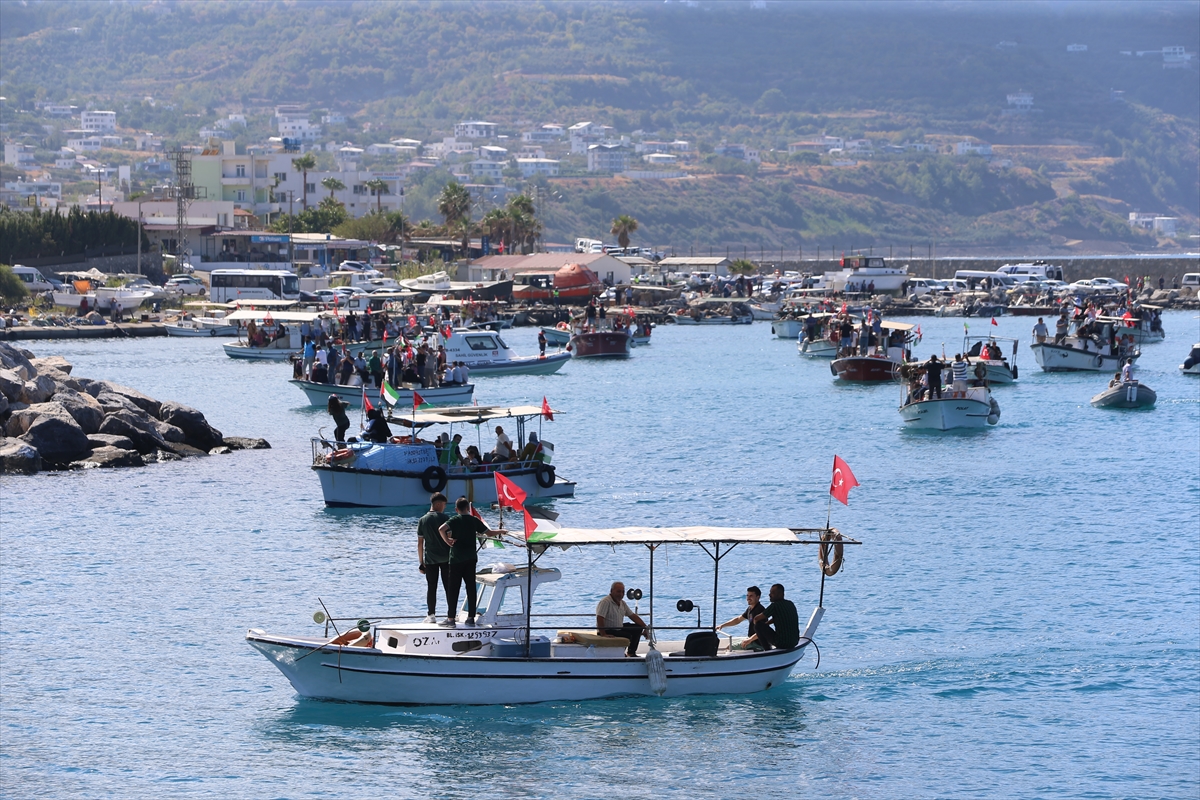 Hatay'da Küresel Sumud Filosu'nu "selamlama" etkinliği düzenlendi