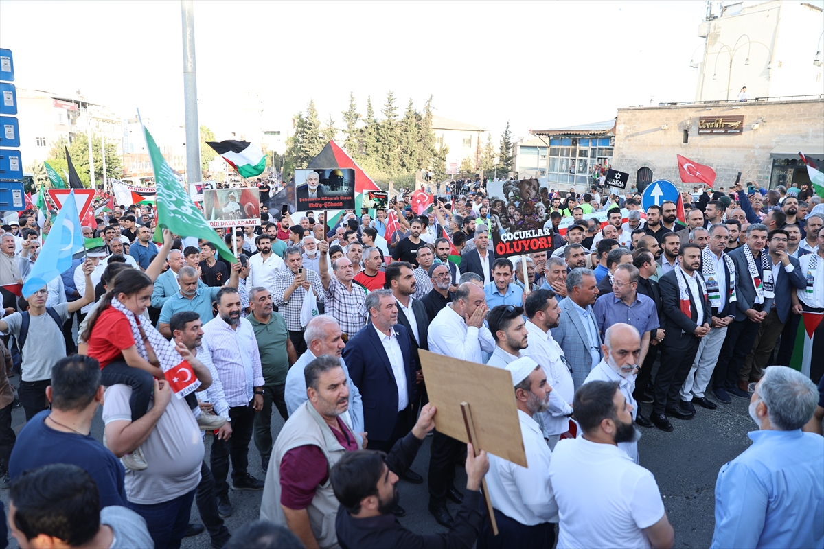 Şanlıurfa ve Kahramanmaraş'ta İsrail'in Gazze'ye saldırıları protesto edildi