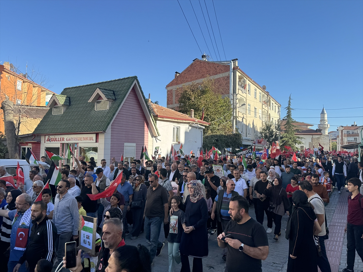 Karaman'da Filistin'e destek yürüyüşü düzenlendi