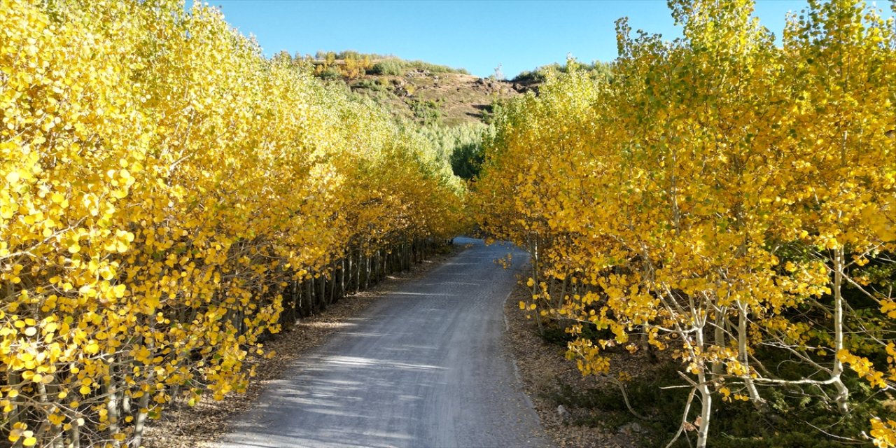 Nemrut Krater Gölü Sonbaharda Rengarenk Görünümüyle Ziyaretçilerini Bekliyor