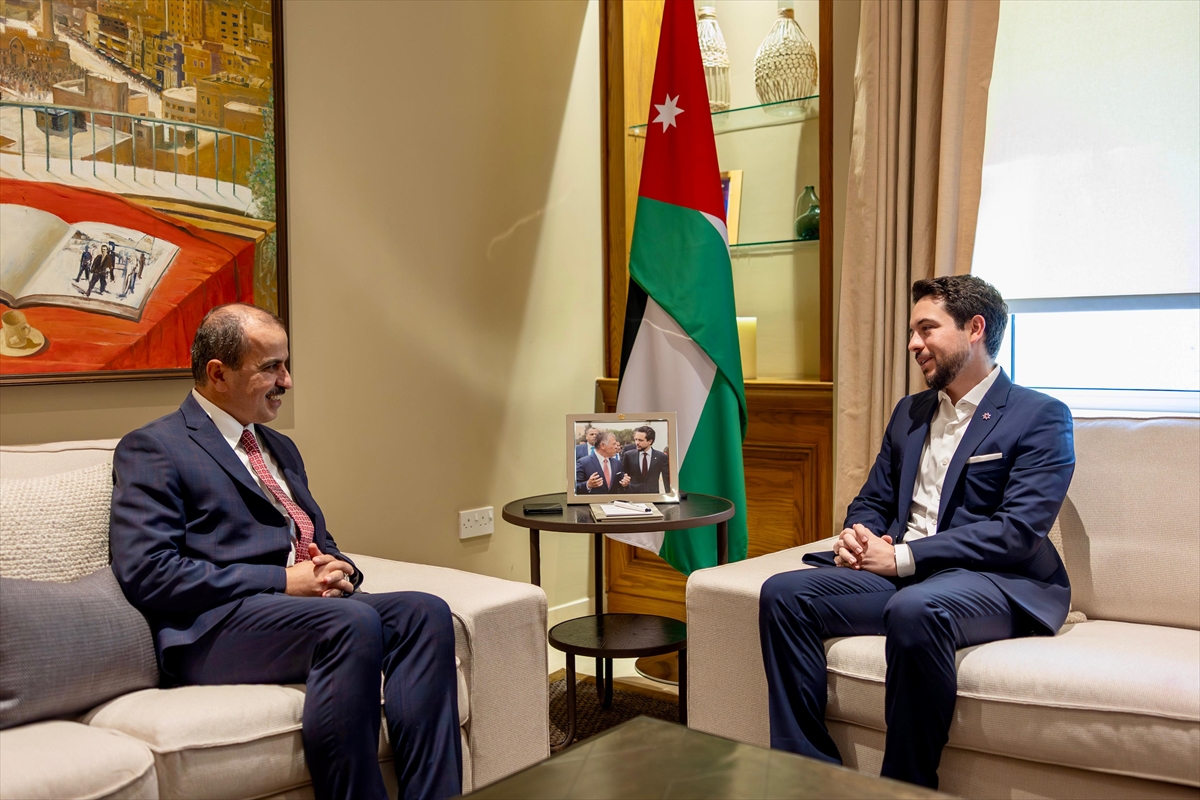 Ürdün Veliaht Prensi Hüseyin, Türkiye’nin Amman Büyükelçisi Caymazoğlu’nu kabul etti