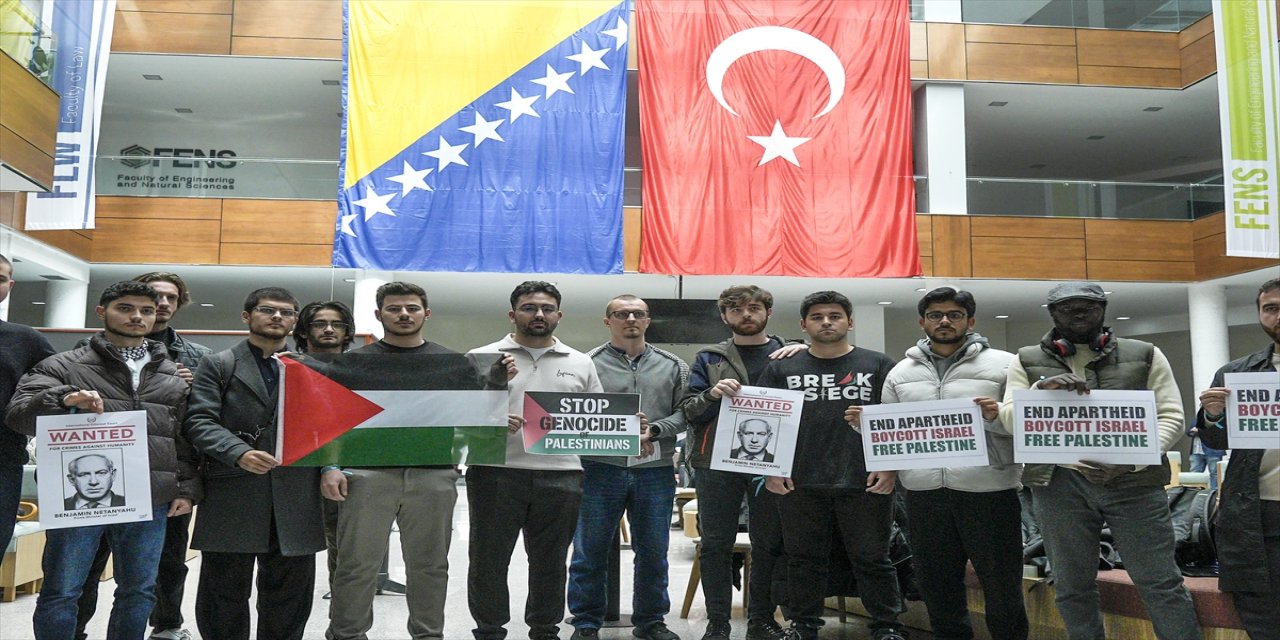 Saraybosna Üniversitesi öğrencilerinden Gazze’ye destek: “Adalet ve merhamet için sesimizi yükseltiyoruz”