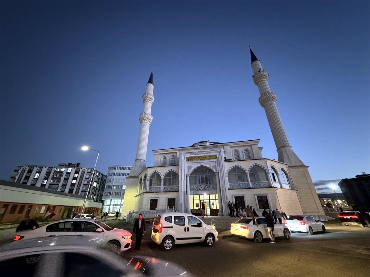 Ardahan'da Küresel Sumud Filosu'na destek için araç konvoyu düzenlendi