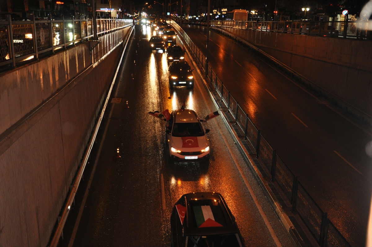 Kütahya'da "Aksa Tufanı Özgürlük Konvoyu" oluşturuldu